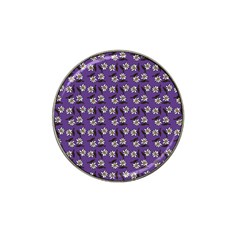 Daisy Purple Hat Clip Ball Marker (4 Pack)