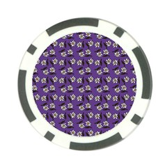Daisy Purple Poker Chip Card Guard (10 Pack) by snowwhitegirl