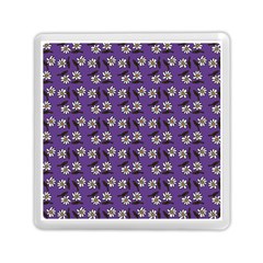 Daisy Purple Memory Card Reader (square) by snowwhitegirl