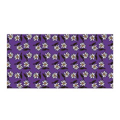 Daisy Purple Satin Wrap