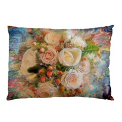 Ackground Flowers Colorful Pillow Case