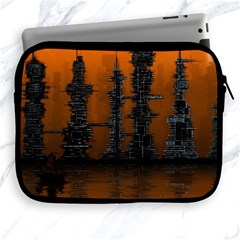 Skyline Future Graphic Sketchbook Apple Ipad 2/3/4 Zipper Cases by Pakrebo