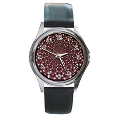 Background Sphere Balls Reflection Round Metal Watch by Pakrebo