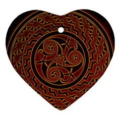 Celtic Spiritual Pattern Art Ornament (heart) by Pakrebo