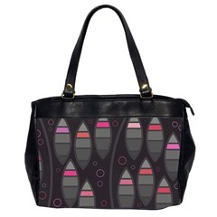 Background Blacks Pinks Oversize Office Handbag (2 Sides) by Pakrebo