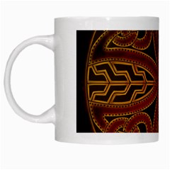 Celtic Spiritual Pattern Art White Mugs by Pakrebo