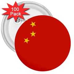 China Flag 3  Buttons (100 Pack)  by FlagGallery