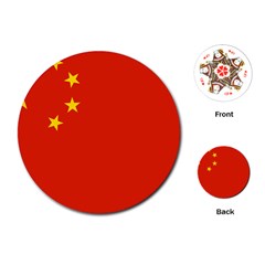 China Flag Playing Cards Single Design (round)