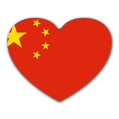 China Flag Heart Mousepads by FlagGallery