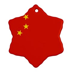 China Flag Snowflake Ornament (two Sides) by FlagGallery