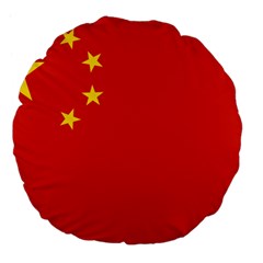 China Flag Large 18  Premium Flano Round Cushions