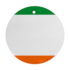 Flag Of Ireland Irish Flag Ornament (round) by FlagGallery