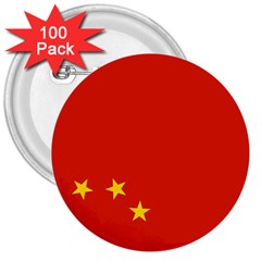 Chinese Flag Flag Of China 3  Buttons (100 Pack)  by FlagGallery