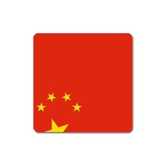 Chinese Flag Flag Of China Square Magnet by FlagGallery