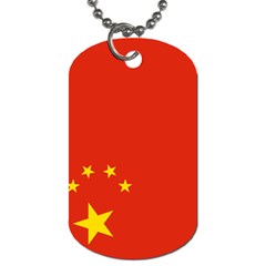 Chinese Flag Flag Of China Dog Tag (two Sides) by FlagGallery