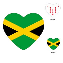 Jamaica Flag Playing Cards Single Design (heart) by FlagGallery
