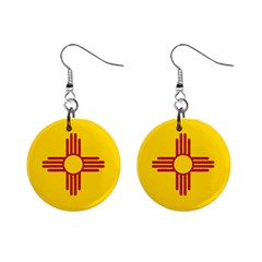 New Mexico Flag Mini Button Earrings