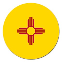 New Mexico Flag Magnet 5  (round) by FlagGallery