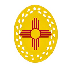 New Mexico Flag Ornament (oval Filigree) by FlagGallery