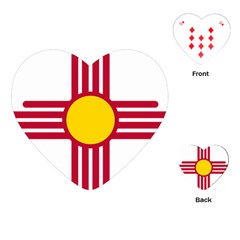 New Mexico Flag Playing Cards Single Design (heart) by FlagGallery