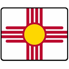 New Mexico Flag Fleece Blanket (medium)  by FlagGallery