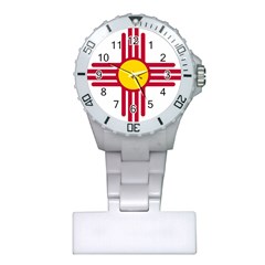 New Mexico Flag Plastic Nurses Watch by FlagGallery