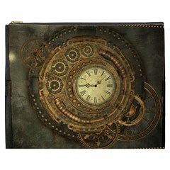 Noble Steampunk Clockwork Cosmetic Bag (xxxl) by FantasyWorld7