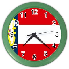 Flag Of Georgia, 1906-1920 Color Wall Clock by abbeyz71