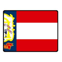 Flag Of Georgia, 1906-1920 Fleece Blanket (small) by abbeyz71