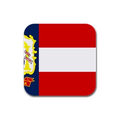 Flag Of Georgia, 1906-1920 Rubber Square Coaster (4 Pack)  by abbeyz71