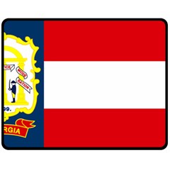 Flag Of Georgia, 1906-1920 Fleece Blanket (medium)  by abbeyz71