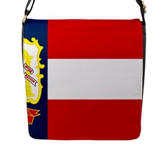 Flag Of Georgia, 1906-1920 Flap Closure Messenger Bag (l) by abbeyz71