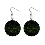 Background Alien Render 3d Fantasy Mini Button Earrings Front