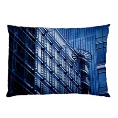 Abstract Architecture Azure Pillow Case by Pakrebo