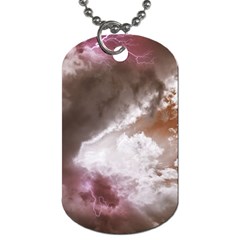 Thunder Thunderstorm Storm Weather Dog Tag (two Sides) by Pakrebo