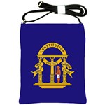 Unofficial Flag of Georgia Until 1879 Shoulder Sling Bag Front