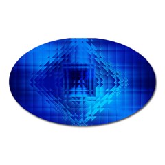 Inary Null One Figure Abstract Oval Magnet by Pakrebo