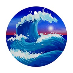 Japanese Wave Japanese Ocean Waves Ornament (round)