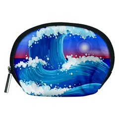 Japanese Wave Japanese Ocean Waves Accessory Pouch (medium) by Pakrebo