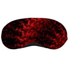 Red Abstract Fractal Background Sleeping Mask by Pakrebo