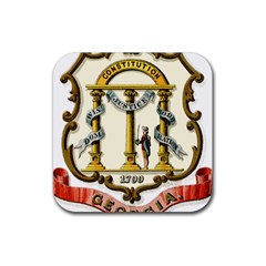 Historical Coat Of Arms Of Georgia Rubber Coaster (square)  by abbeyz71