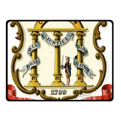 Historical Coat Of Arms Of Georgia Double Sided Fleece Blanket (small)  by abbeyz71