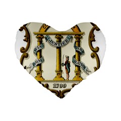 Historical Coat Of Arms Of Georgia Standard 16  Premium Flano Heart Shape Cushions by abbeyz71