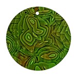 Background Abstract Green Seamless Ornament (Round) Front