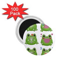 Kawaii Frog Rainy Season Japanese 1 75  Magnets (100 Pack)  by Pakrebo