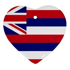 Flag Of Hawaii Ornament (heart) by abbeyz71