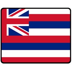 Flag Of Hawaii Double Sided Fleece Blanket (medium)  by abbeyz71