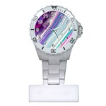 Color Acrylic Paint Art Painting Plastic Nurses Watch Front