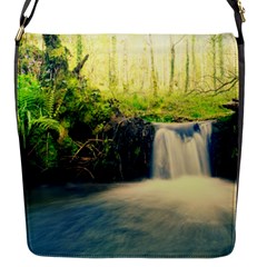 Waterfall River Nature Forest Flap Closure Messenger Bag (s) by Pakrebo