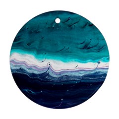 Color Acrylic Paint Art Painting Ornament (round)